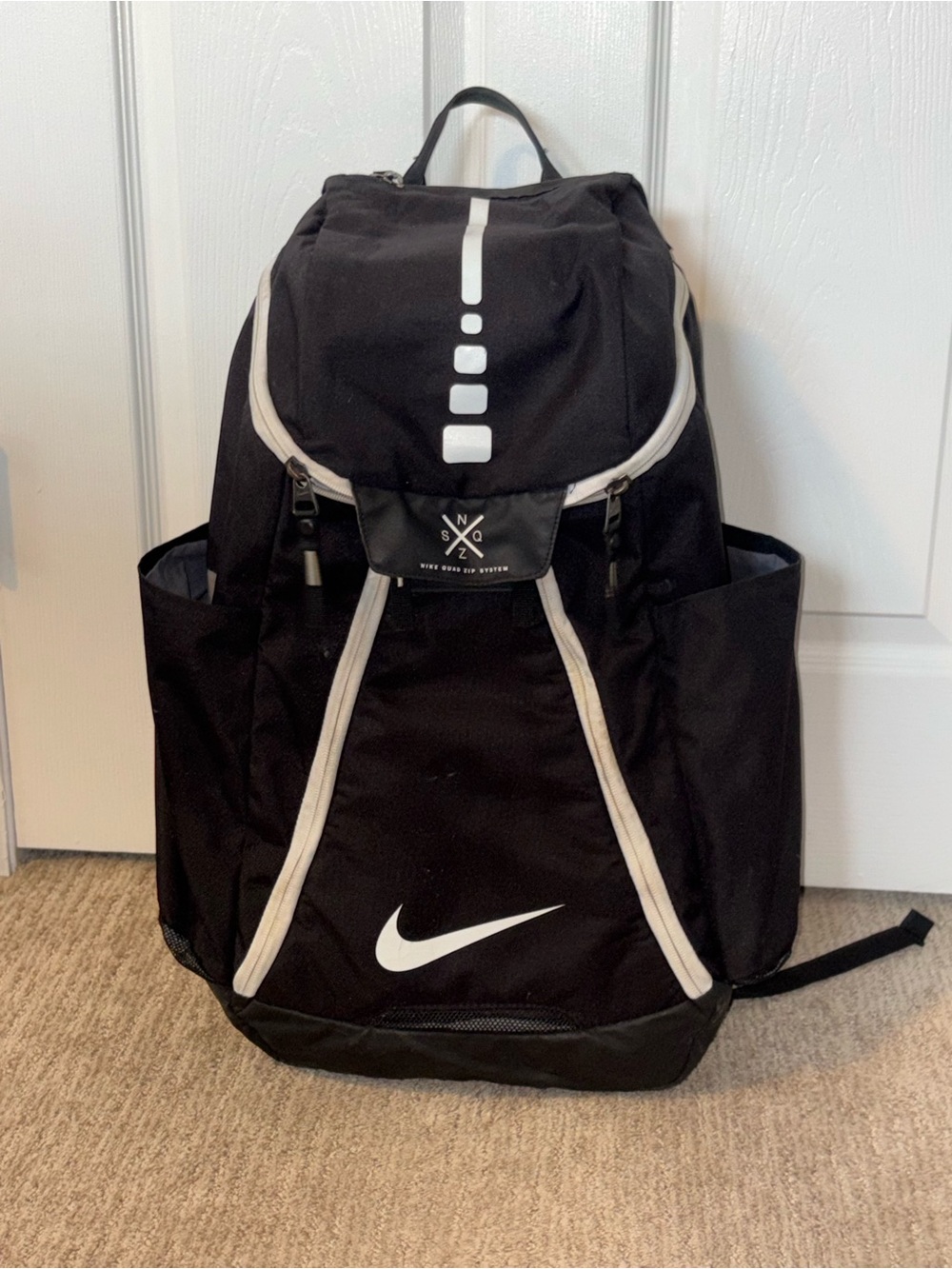 Nike Hoops Elite Max Air Team 2.0 Basketball Backpack Black & White